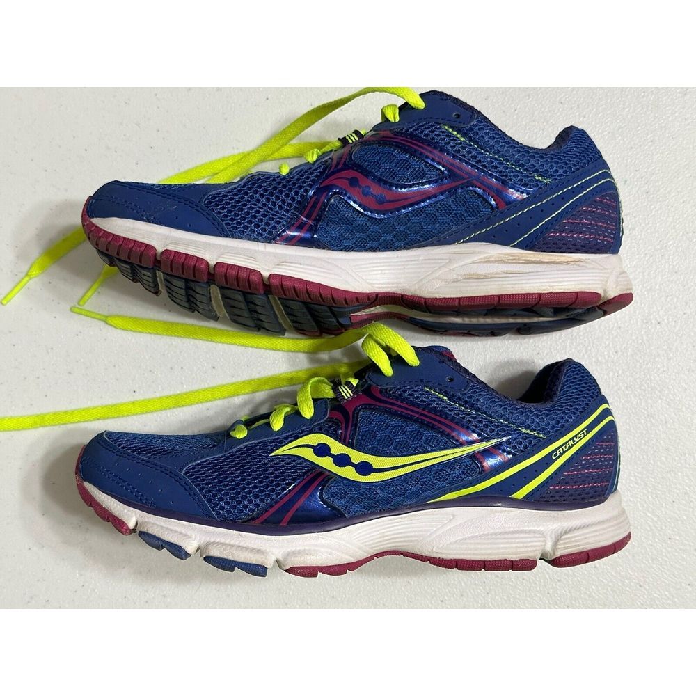 Saucony Catalyst Running‎ Shoes Blue & Green Athletic Sneakers Women's Size 7.5